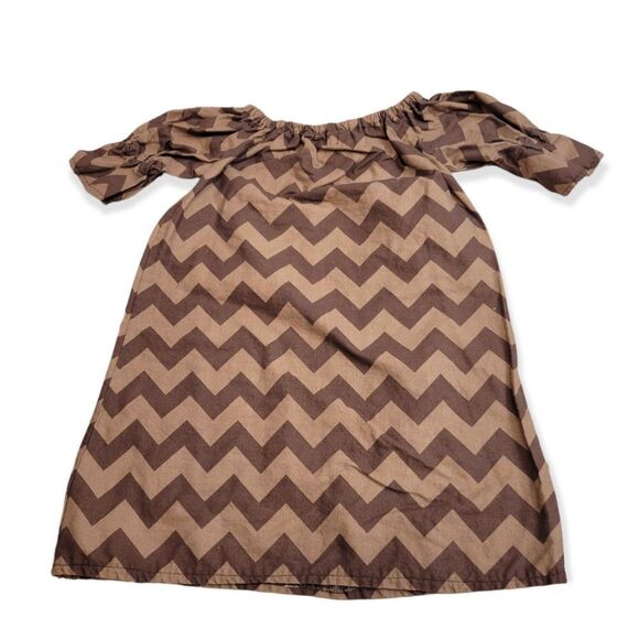 Turtles Threads homemade chevron dress 4T - Picture 1 of 3